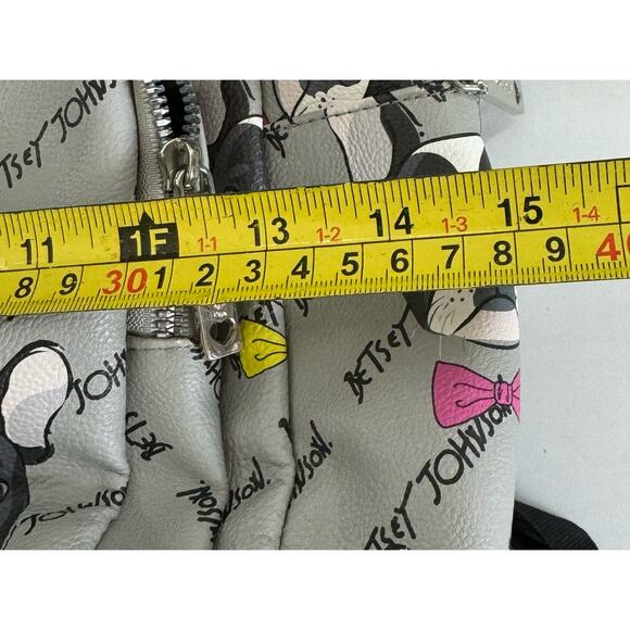 Betsey Johnson French Bulldog Bow Tie Backpack - Picture 7 of 9